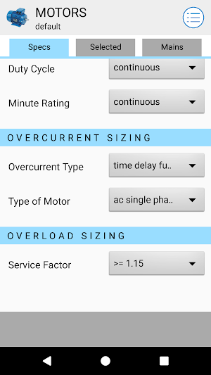 Motor Calculator Free Screenshot 2
