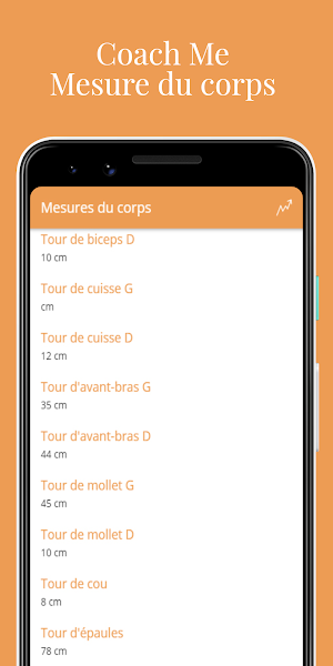 Body measurement - Coach Me Screenshot 0