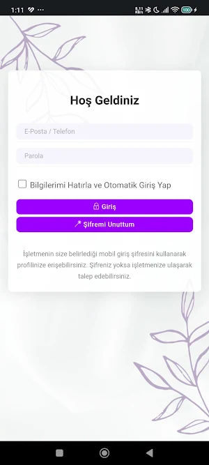 N.S.PİLATES Üye Uygulaması Screenshot 1