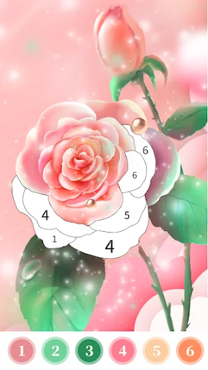 Flower Paint : Color by Number Screenshot 3