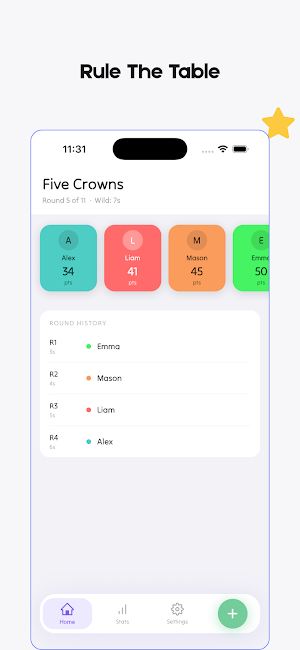 Five Crowns Scorer Screenshot 1