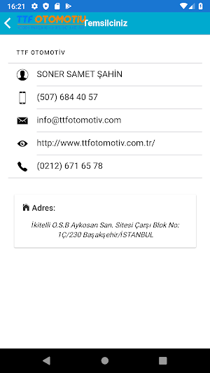 TTF Otomotiv B2B Screenshot 2