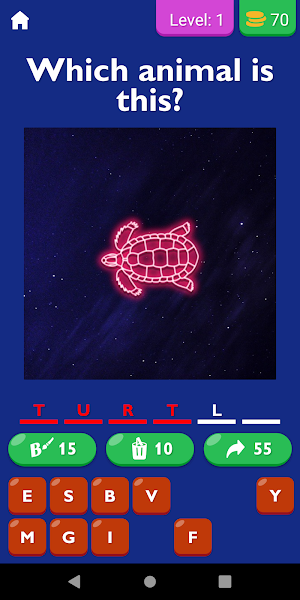 Guess Neon Animal Game Screenshot 0