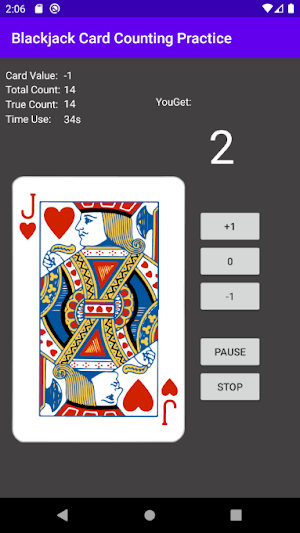 Blackjack Card Counting Practi Screenshot 0