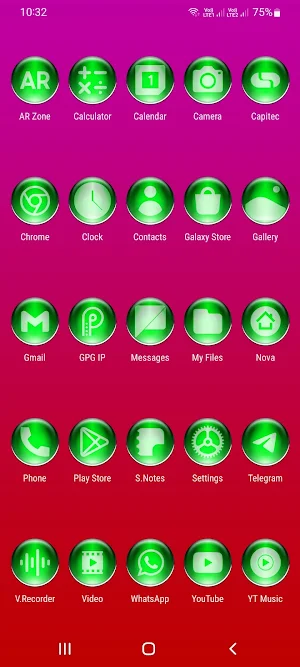 Green Pixl Glass Icon Pack Screenshot 1
