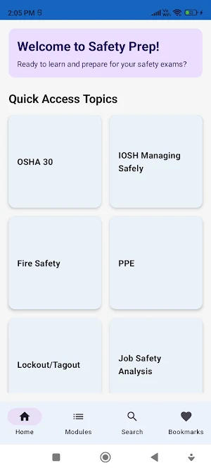 Safety Officer Exam Prep Screenshot 0