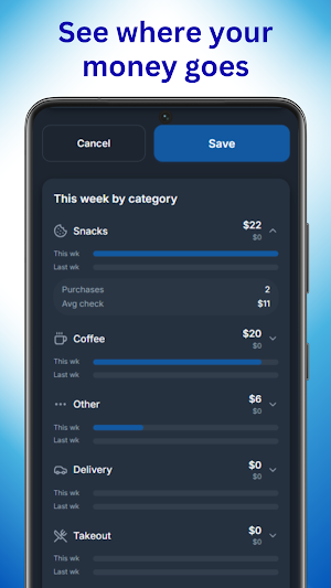 BiteLimit: Eating Out Budget Screenshot 3