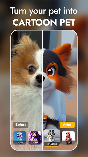 PawAI: AI Cartoon Pet Filter Screenshot 0