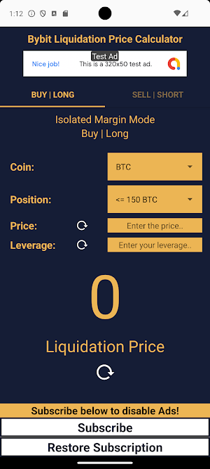 bybit Liquidation Price Calc Screenshot 0