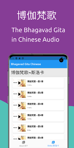Bhagavad Gita Chinese 博伽梵歌 Screenshot 0