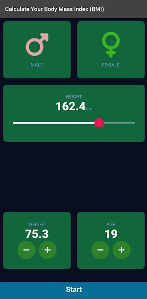 Your Body Mass Index (BMI) Screenshot 2