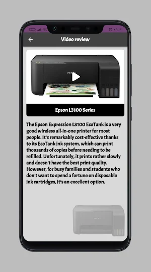 Epson L3100 Series guide Screenshot 2