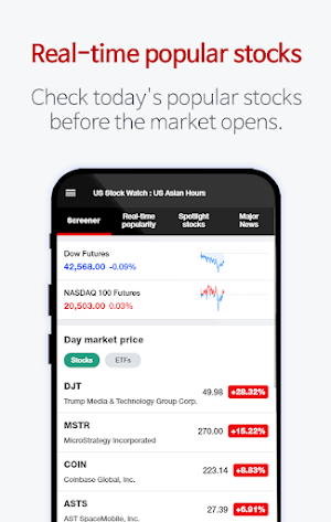 US Stock Watch : Asian Hours Screenshot 1