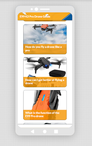 E99 K3 Pro Drone Guide Screenshot 0