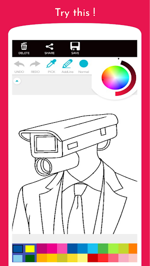 Cameraman Monster Coloring Screenshot 3