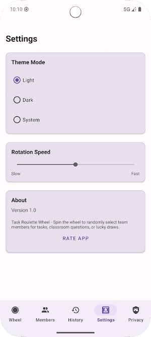 TaskRouletteWheel Screenshot 3