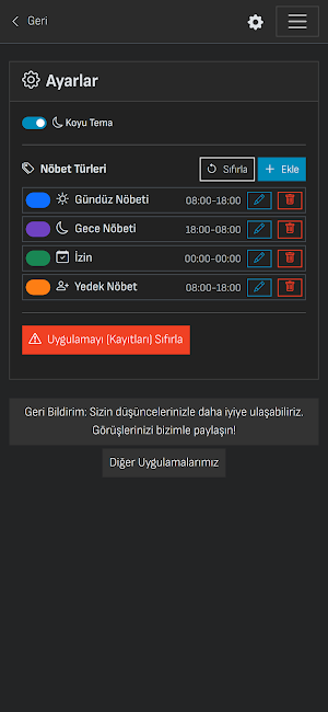 Nöbet Takvim Screenshot 1