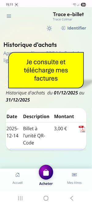 Trace e-billet Screenshot 3