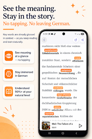 LingoNews: Read & Learn German Screenshot 2