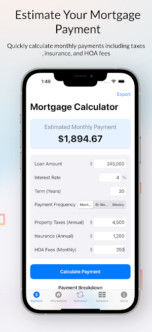 Mortgage Calculator Screenshot 0