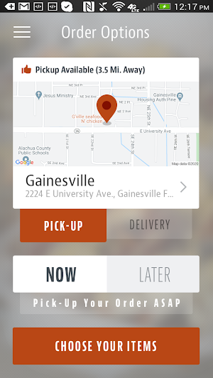 Gville Seafood And Chicken Screenshot 1