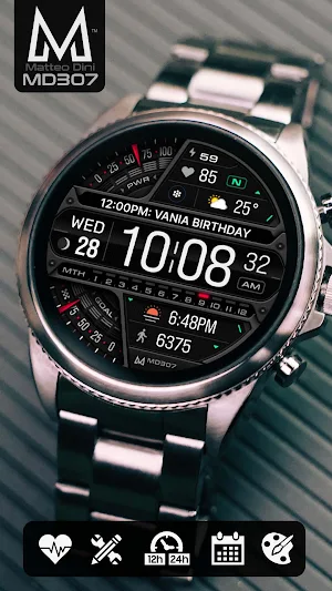 MD307 Digital watch face Screenshot 0