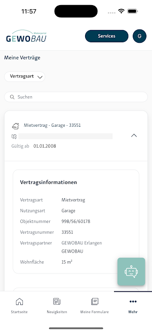 Meine GEWO Screenshot 2