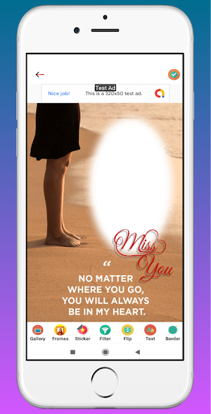 Miss You Photo Frame Screenshot 1