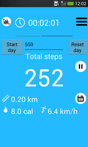 Pedometer and step counter Screenshot 0
