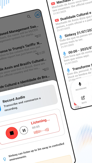 Sintesy - Transcribe+Summarize Screenshot 1