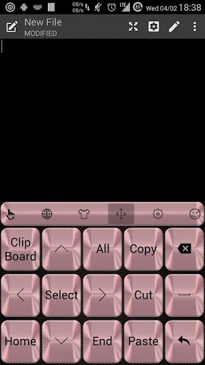 Keyboard Theme Metallic Pink Screenshot 3