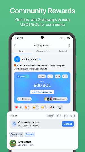 Sociogram: Web3 Social Media Screenshot 1