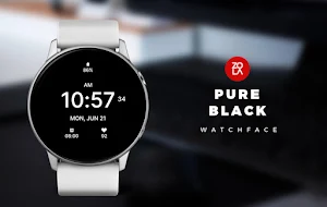 Pure Black Watch Face Screenshot 0