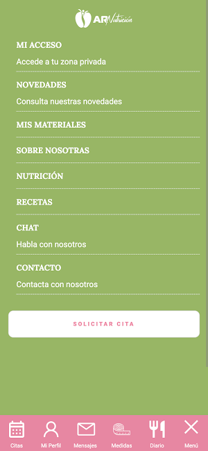AR Nutrición Screenshot 1