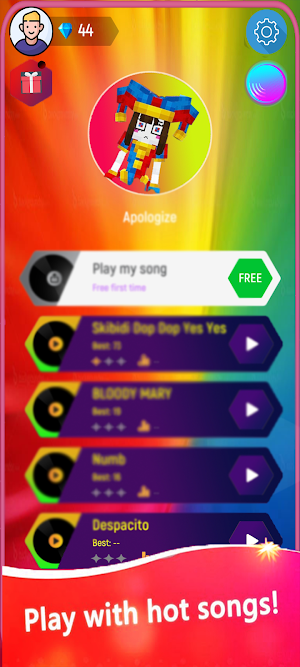Pomni Digital Circus 3D Tiles Screenshot 0