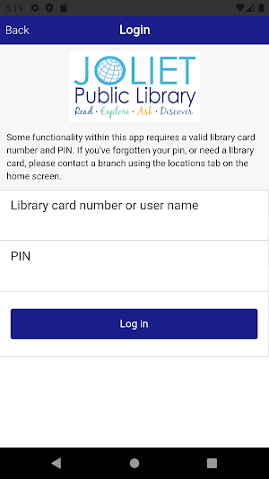 Joliet Public Library Screenshot 2