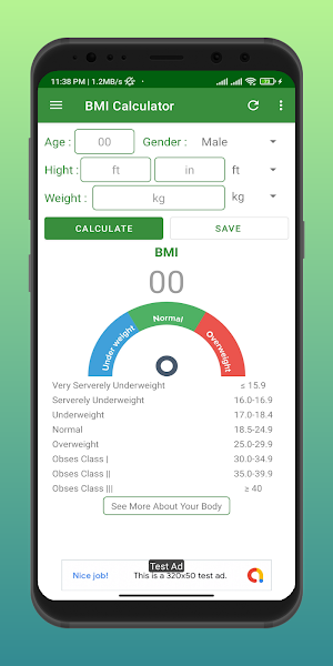 My BMI Calculator Screenshot 1