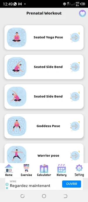 Prenatal Workout-Yoga Fitness Screenshot 2