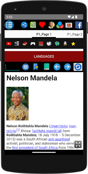 Nelson Mandela - Biography Screenshot 1