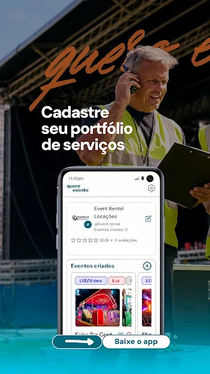 Quero evento App Screenshot 0