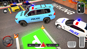 Police Prado: Car Parking 3D Screenshot 2