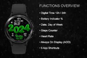 EY18 NewYear 2024 WatchFace Screenshot 2