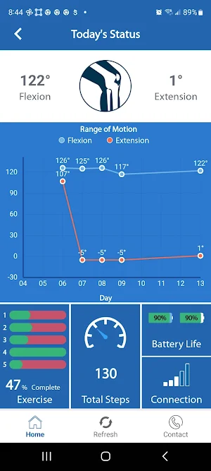 TracPatch Health Knee Screenshot 1