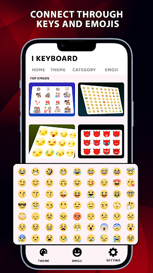 iOS Emoji Keyboard Screenshot 1