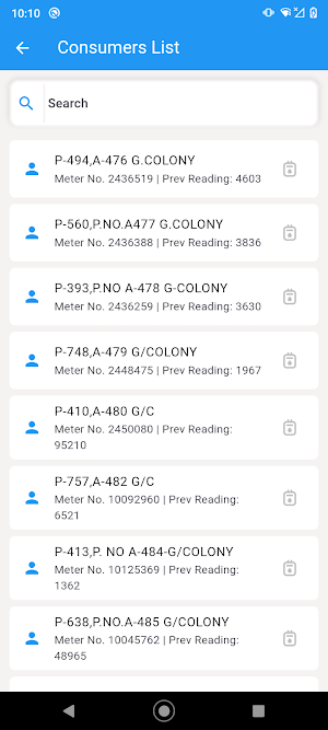 POF Electric Meter Reading Screenshot 1