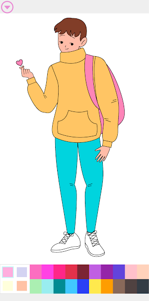Kpop Idol Coloring Book Game Screenshot 3