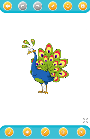peacock coloring book Screenshot 0