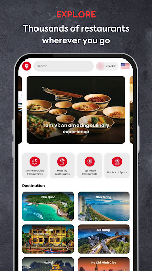 Check-in Vietnam: Travel & Eat Screenshot 1