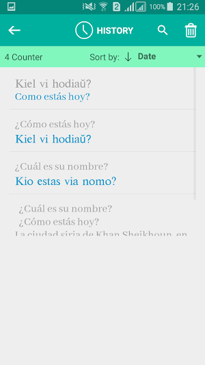 Esperanto Spanish Translator Screenshot 3