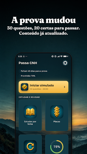 Passa CNH: Tests and Signs Screenshot 0